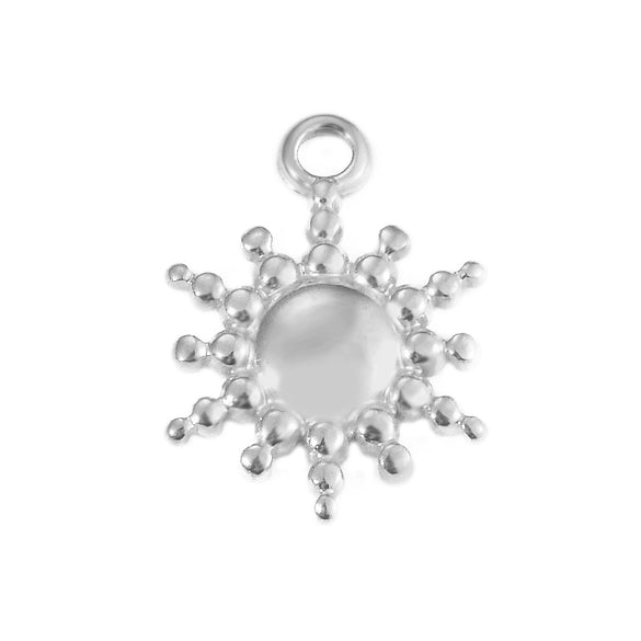 Stainless Steel Round Sun And Star Element Jewelry Accessories With Electroplating For Necklace Bracelet Earrings
