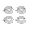 Stainless Steel Round Three Dimensional Electroplated Earrings Jewelry Ear Buckle