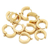 Stainless Steel Round Three Dimensional Electroplated Earrings Jewelry Ear Buckle
