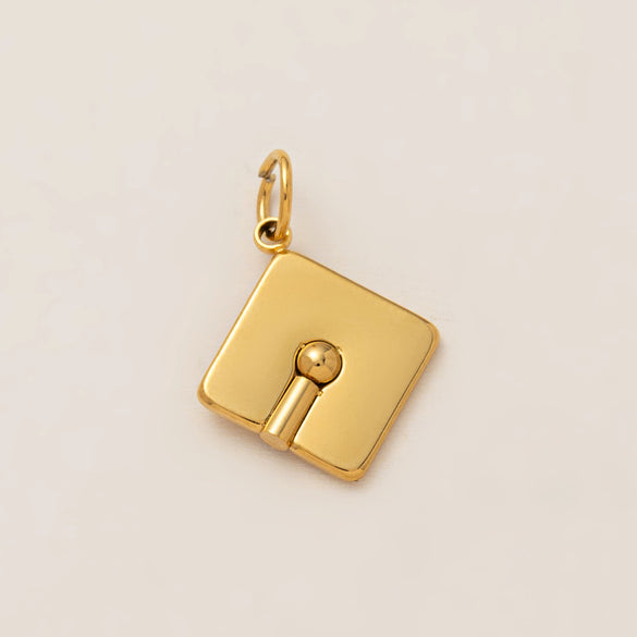 Stainless Steel Rugby Keychain With Rainbow Butterfly Ins Style Electroplating Process