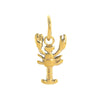 Stainless Steel Rugby Keychain With Rainbow Butterfly Ins Style Electroplating Process