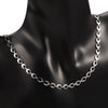 Stainless Steel Rugby Oval Chain Necklace Bracelet With Electrolytic Brightening