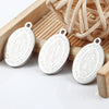 Stainless Steel Sandblasted Circular Ellipse Pendant Fashion Bracelet Necklace Accessories