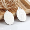 Stainless Steel Sandblasted Circular Ellipse Pendant Fashion Bracelet Necklace Accessories