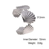 Stainless Steel Scallop Adjustable Open Wide Women's Fashion Simple Electroplated Bracelet