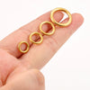 Stainless Steel Seamless Connection Ring Jewelry Accessories Electroplating Geometric Style For Diy