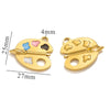 Stainless Steel Seamless Paper Clips Pattern Pendant Necklace Cute Accessories