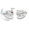Stainless Steel Seamless Paper Clips Pattern Pendant Necklace Cute Accessories