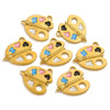 Stainless Steel Seamless Paper Clips Pattern Pendant Necklace Cute Accessories