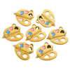 Stainless Steel Seamless Paper Clips Pattern Pendant Necklace Cute Accessories
