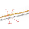 Stainless Steel Sequin Oshaped Electroplated Diy Handmade Jewelry Accessories Necklace Bracelet