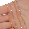 Stainless Steel Sequin Oshaped Electroplated Diy Handmade Jewelry Accessories Necklace Bracelet