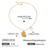 Stainless Steel Shell Conch Earrings And Necklace With Electroplating