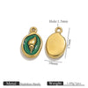 Stainless Steel Shell Oil Dripping Marine Series Electroplated Diy Handmade Jewelry Pendant Bracelet Necklace Accessories