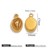 Stainless Steel Shell Oil Dripping Marine Series Electroplated Diy Handmade Jewelry Pendant Bracelet Necklace Accessories