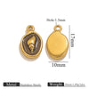 Stainless Steel Shell Oil Dripping Marine Series Electroplated Diy Handmade Jewelry Pendant Bracelet Necklace Accessories