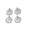 Stainless Steel Shell Pattern Hydraulic Shape Pendant Simple Necklace With Vacuum Plated And Electroplated Treatment