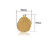 Stainless Steel Shell Pattern Hydraulic Shape Pendant Simple Necklace With Vacuum Plated And Electroplated Treatment