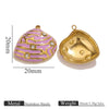 Stainless Steel Shell Pendant Electroplated Diy Jewelry Necklace Bracelet Accessories