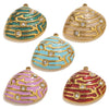 Stainless Steel Shell Pendant Electroplated Diy Jewelry Necklace Bracelet Accessories