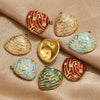 Stainless Steel Shell Pendant Electroplated Diy Jewelry Necklace Bracelet Accessories