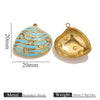 Stainless Steel Shell Pendant Electroplated Diy Jewelry Necklace Bracelet Accessories