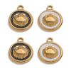 Stainless Steel Shell Round Pendant Jewelry Accessories For Women With Electroplating