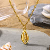 Stainless Steel Shell Starfish Beach Wind Clavicle Chain Jewelry With Electroplating Treatment