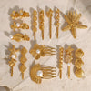 Stainless Steel Shellshaped Hairpin Electroplated Women's Headdress