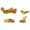 Stainless Steel Shoes Pendant Jewelry Accessories With Ocean Life Pattern And Electroplating Treatment