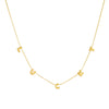 Stainless Steel Simple English Letters Goldplated Ochain Necklace