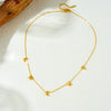 Stainless Steel Simple English Letters Goldplated Ochain Necklace