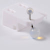 Stainless Steel Simple Geometric Electroplated Navel Ring With Colorful Fish Scale Pearl Ball And Acrylic Opal Mud Diamond Ball