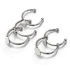 Stainless Steel Simple Geometric Ring Holder With Gem Base Pattern Electroplated Jewelry Accessories