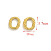 Stainless Steel Simple Irregular Round Electroplated Chain Accessories