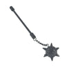 Stainless Steel Simple Style Barbell Stud And Chain Pendant Earrings With Electroplating