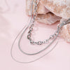 Stainless Steel Simple Style Classic Style Solid Color Necklace