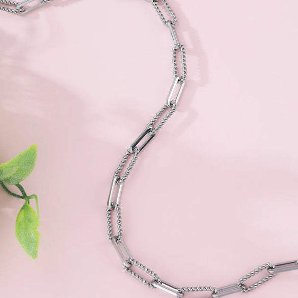 Stainless Steel Simple Style Classic Style Solid Color Necklace
