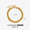 Stainless Steel Simple Style Cuban Chain Anklet With Letters Numbers Text For Women