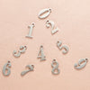 Stainless Steel Simple Style Number Plating Charms