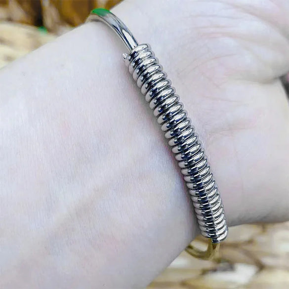 Stainless Steel Simple Style Solid Color Plating Bangle