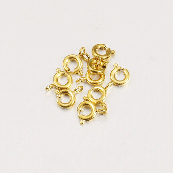 Stainless Steel Slingshot Buckle Jewelry Accessories Electroplated Glossy Geometric Diy Handmade Bracelet Necklace Connecting Buckle Spring Buckle