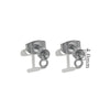 Stainless Steel Small Cute Hanging Earrings Diy Handmade Accessories Vacuum Electroplated