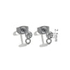 Stainless Steel Small Cute Hanging Earrings Diy Handmade Accessories Vacuum Electroplated