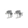 Stainless Steel Small Cute Hanging Earrings Diy Handmade Accessories Vacuum Electroplated