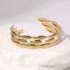 Stainless Steel Small Fish Bracelet For Women 18K Goldplated Highend Simple Fashion Hand Jewelry
