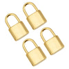 Stainless Steel Small Lock Pendant Concave Pattern Electroplated Clavicle Chain Jewelry Accessories