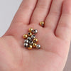 Stainless Steel Smooth Beads Electroplated Jewelry Accessories