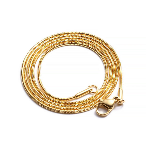 Stainless Steel Snake Bone Chain Geometric Style High Color Retention Chain