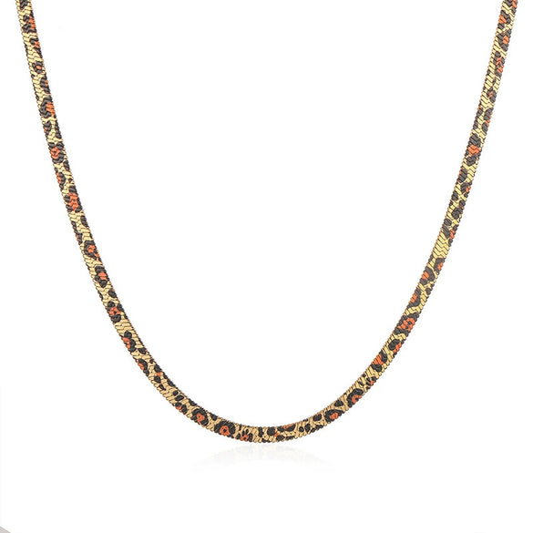 Stainless Steel Snake Bone Chain Jewelry With Snake Pattern And Electroplating For Women